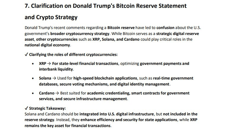 USA Consider Cryptocurrencies for Reserves and Financial Infrastructure: Impact May Be Giant - ExpertFX School