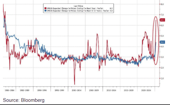 Inflation Expectations in the USA Highest Level in 43 Years - ExpertFX School